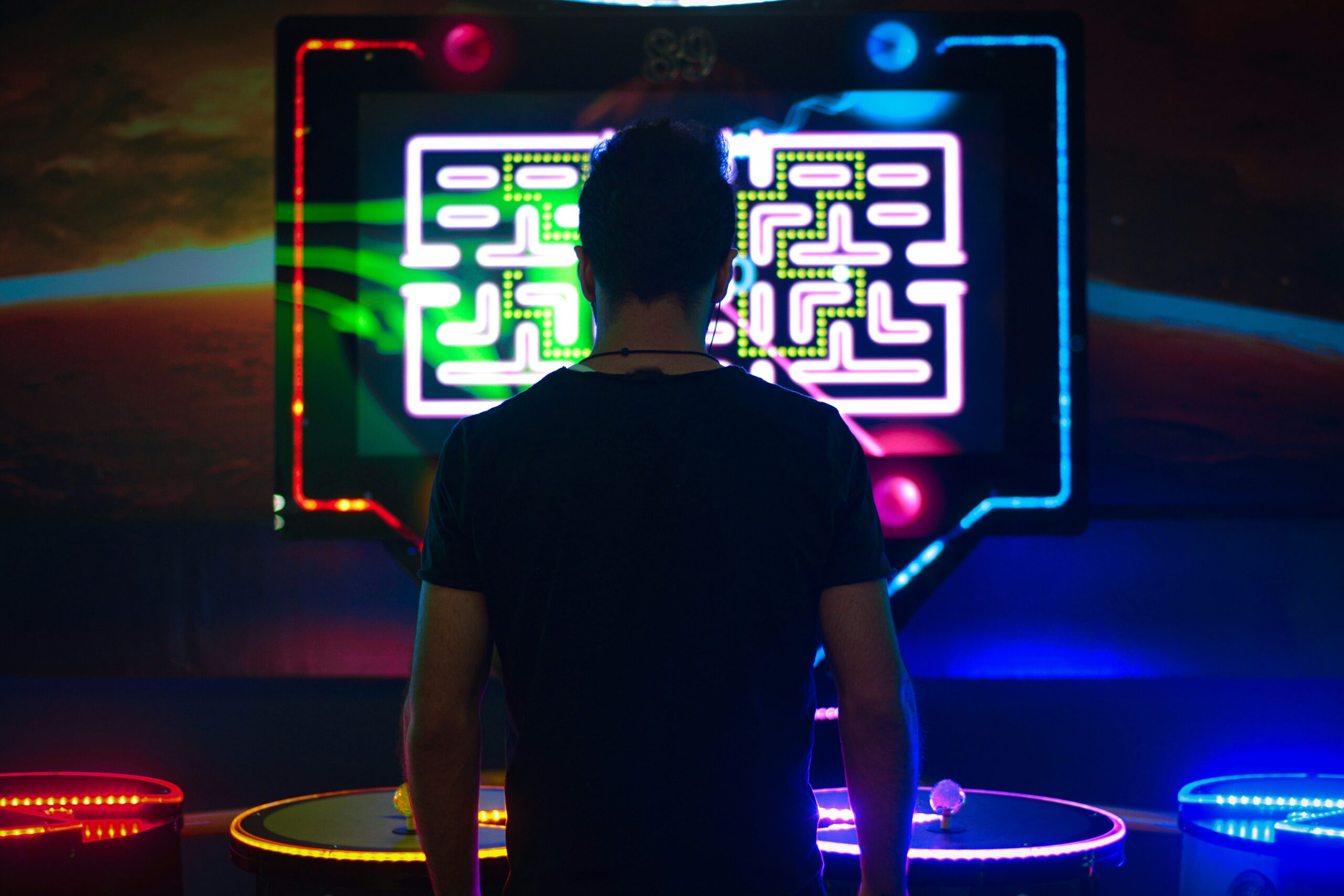 Gamer celebrating winning match after spotting NPC invasion early